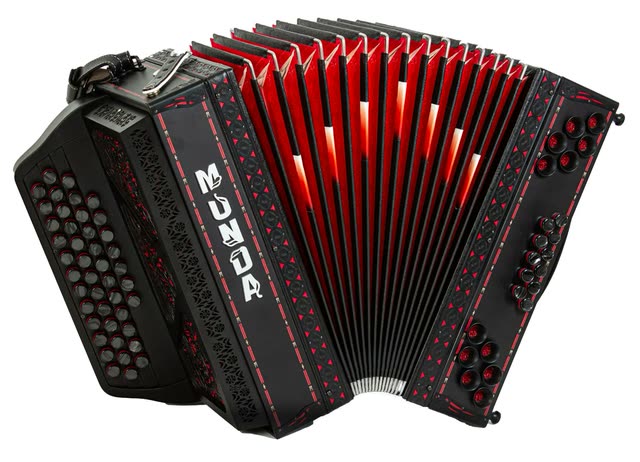 Prava harmonika MUNDA Črna