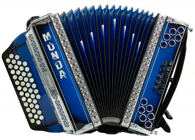 Prava harmonika MUNDA Modra