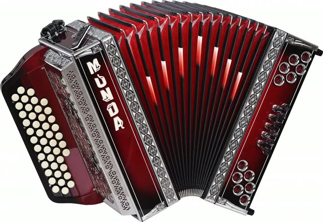 Prava harmonika MUNDA Rdeča